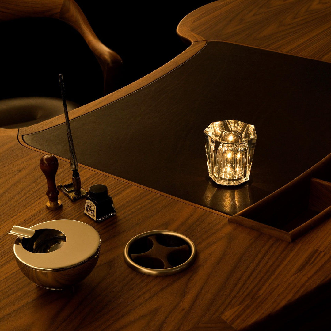 Kristall-Diamant Tischlampe mit integriertem Akku