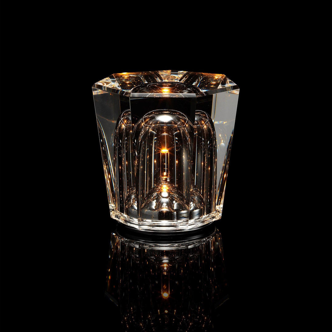 Kristall-Diamant Tischlampe mit integriertem Akku