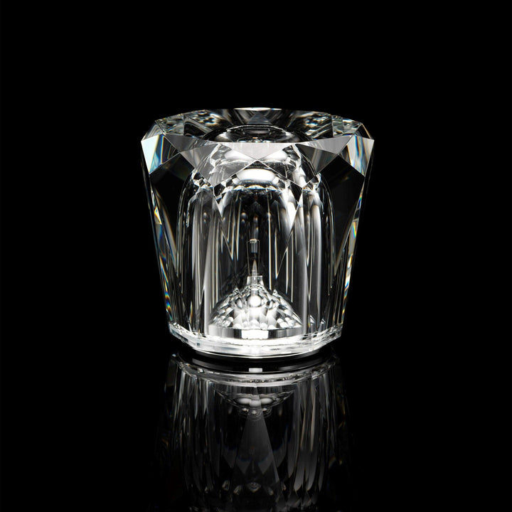 Kristall-Diamant Tischlampe mit integriertem Akku