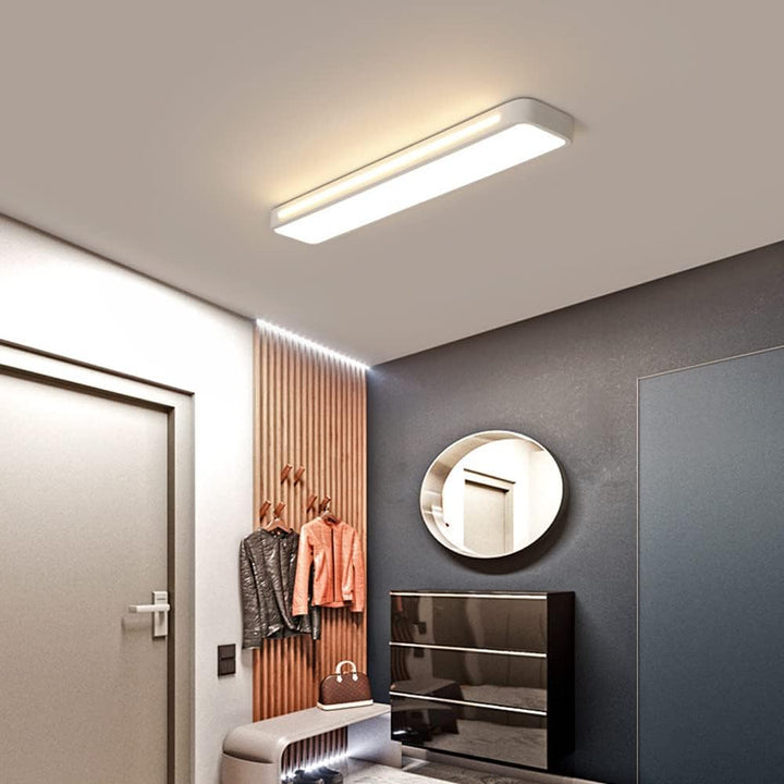 Nordische LED Deckenleuchte – länglich, dimmbar & modern