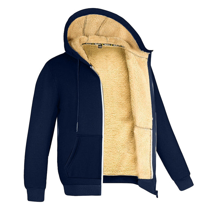 Herren Fleece Weste Mit Kapuze Und Futter