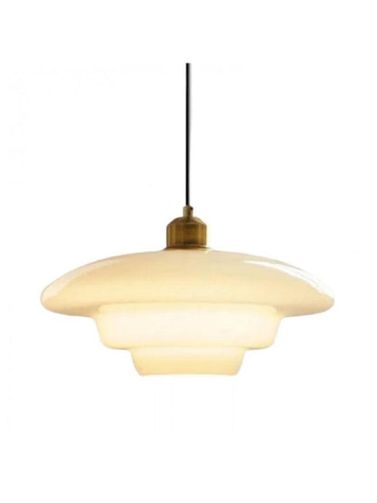 Moderne Milchglas Pendelleuchte – Elegante Hängeleuchte im Mid-Century Design