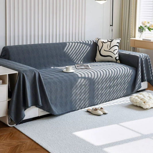 Sofahusse mit Rautenmuster – Chenille Überwurf für modernen Schutz