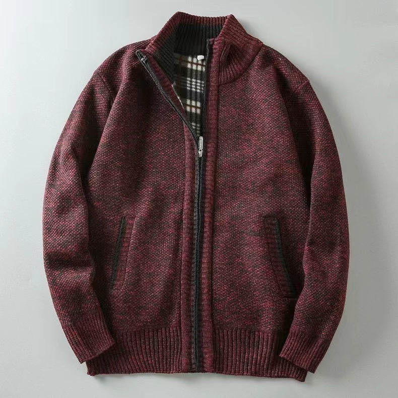 Herren Strickweste Mit Weichem Innenfutter