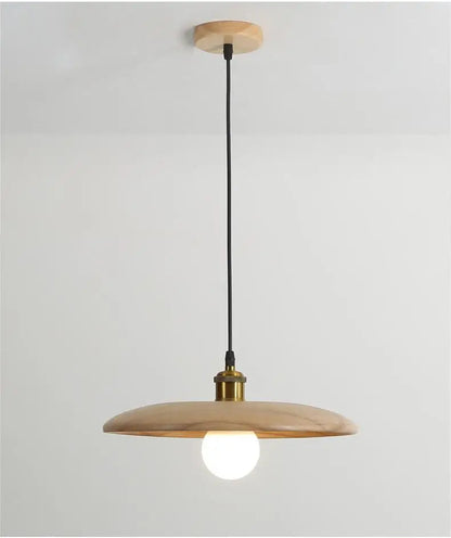 Künstlerische Holz-Pendelleuchte mit warmem LED-Licht – Eichenoptik & Modernes Design