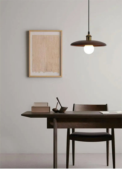 Künstlerische Holz-Pendelleuchte mit warmem LED-Licht – Eichenoptik & Modernes Design