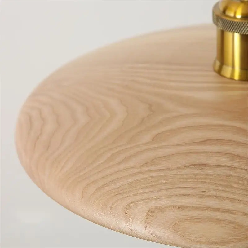 Künstlerische Holz-Pendelleuchte mit warmem LED-Licht – Eichenoptik & Modernes Design
