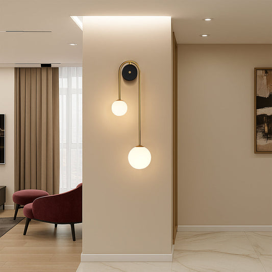 LED Bogen-Wandleuchte modern & nachhaltig mit indirektem Licht
