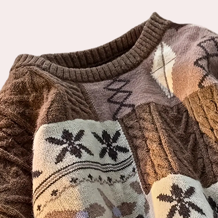 Herren Strickpullover Mit Lockerem Schnitt