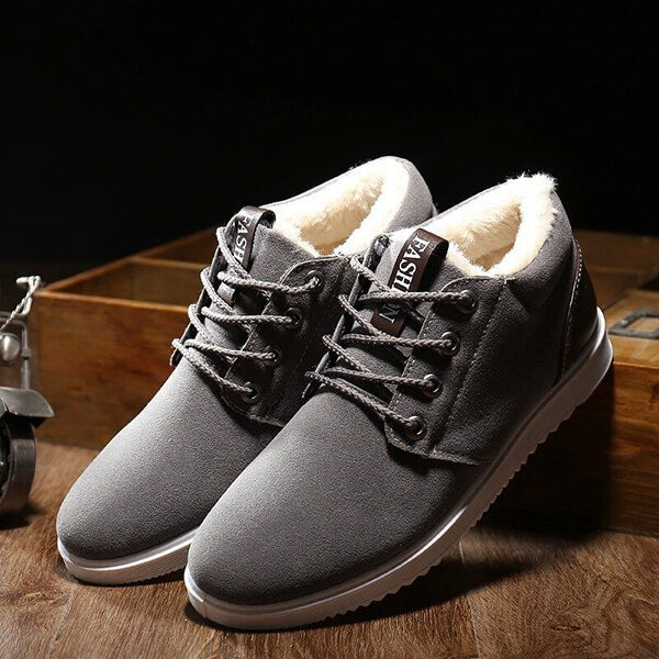 Herren Winterstiefel Mit Warmem Futter Und Wetterfestem Design