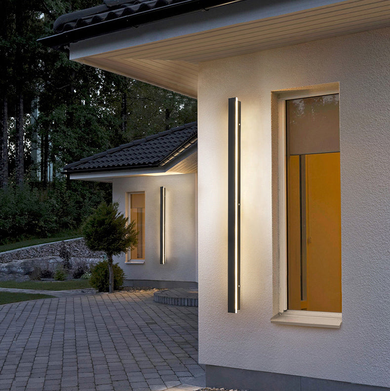 LED Außenwandleuchte mit modernem Schwarz-Matt Finish