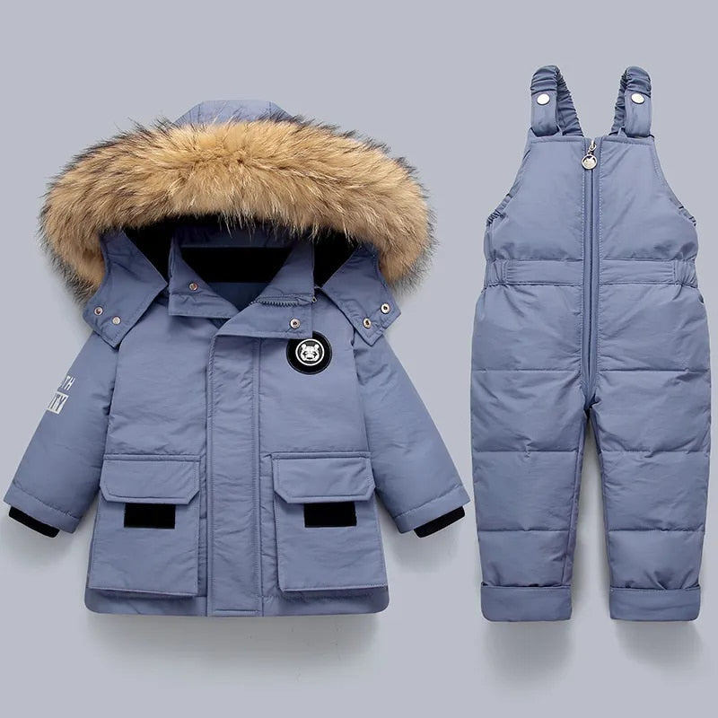 Kinder Winterset Mit Jacke Und Overall Gepolstert