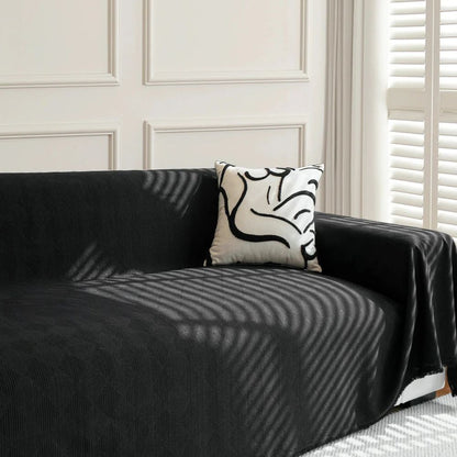 Sofahusse mit Rautenmuster – Chenille Überwurf für modernen Schutz
