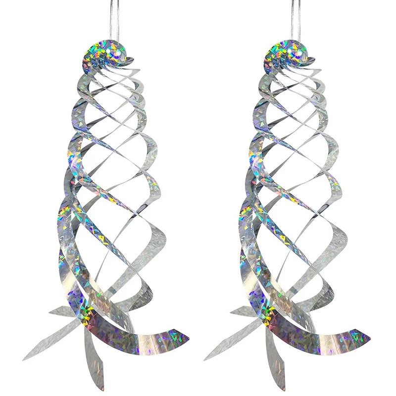 Reflektierende Spirale zur Vogelabwehr für Garten und Balkon