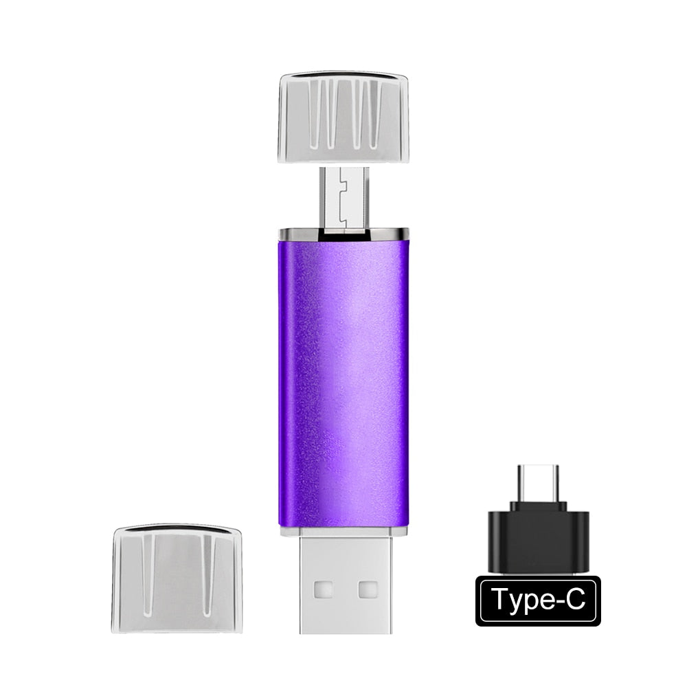 Vielseitiger USB-Stick mit USB-C & USB-A für Smartphone, Laptop & Tablet