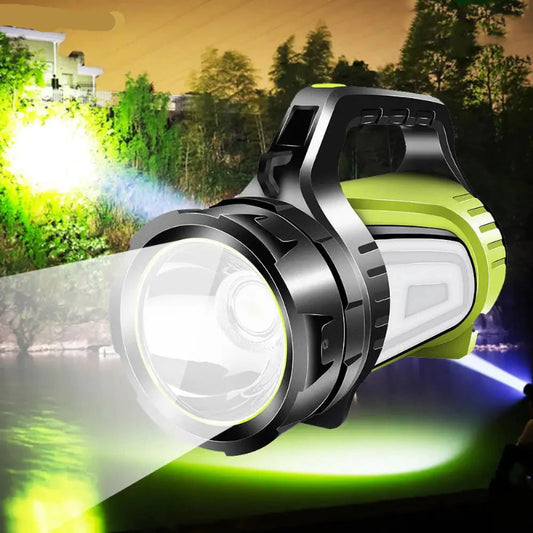 Wasserfeste LED-Taschenlampe mit Doppelseitenlicht – Für Outdoor & Notfälle