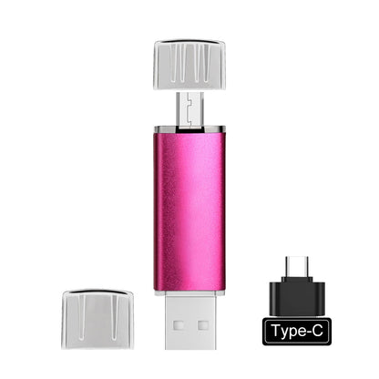 Vielseitiger USB-Stick mit USB-C & USB-A für Smartphone, Laptop & Tablet