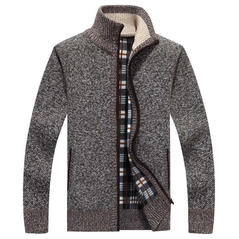 Herren Strickweste Mit Weichem Innenfutter