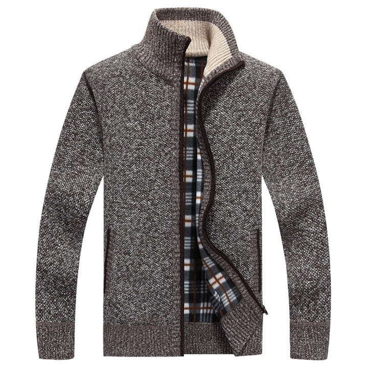 Herren Strickweste Mit Weichem Innenfutter