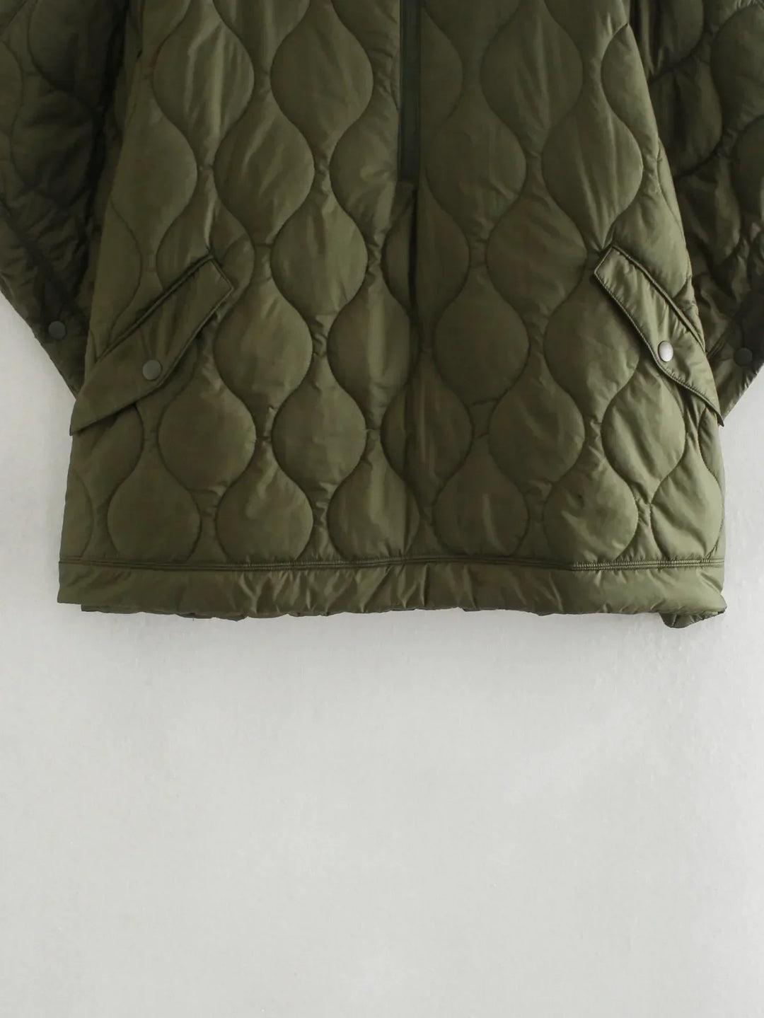 Damen Steppmantel Im Oversize Design Mit Stehkragen