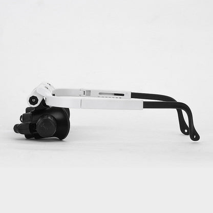 Verstellbare LED-Lupenbrille mit 3-fach Vergrößerung – Präzisionsbrille für Handwerk & Hobby