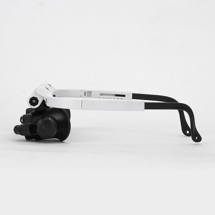 Verstellbare LED-Lupenbrille mit 3-fach Vergrößerung – Präzisionsbrille für Handwerk & Hobby