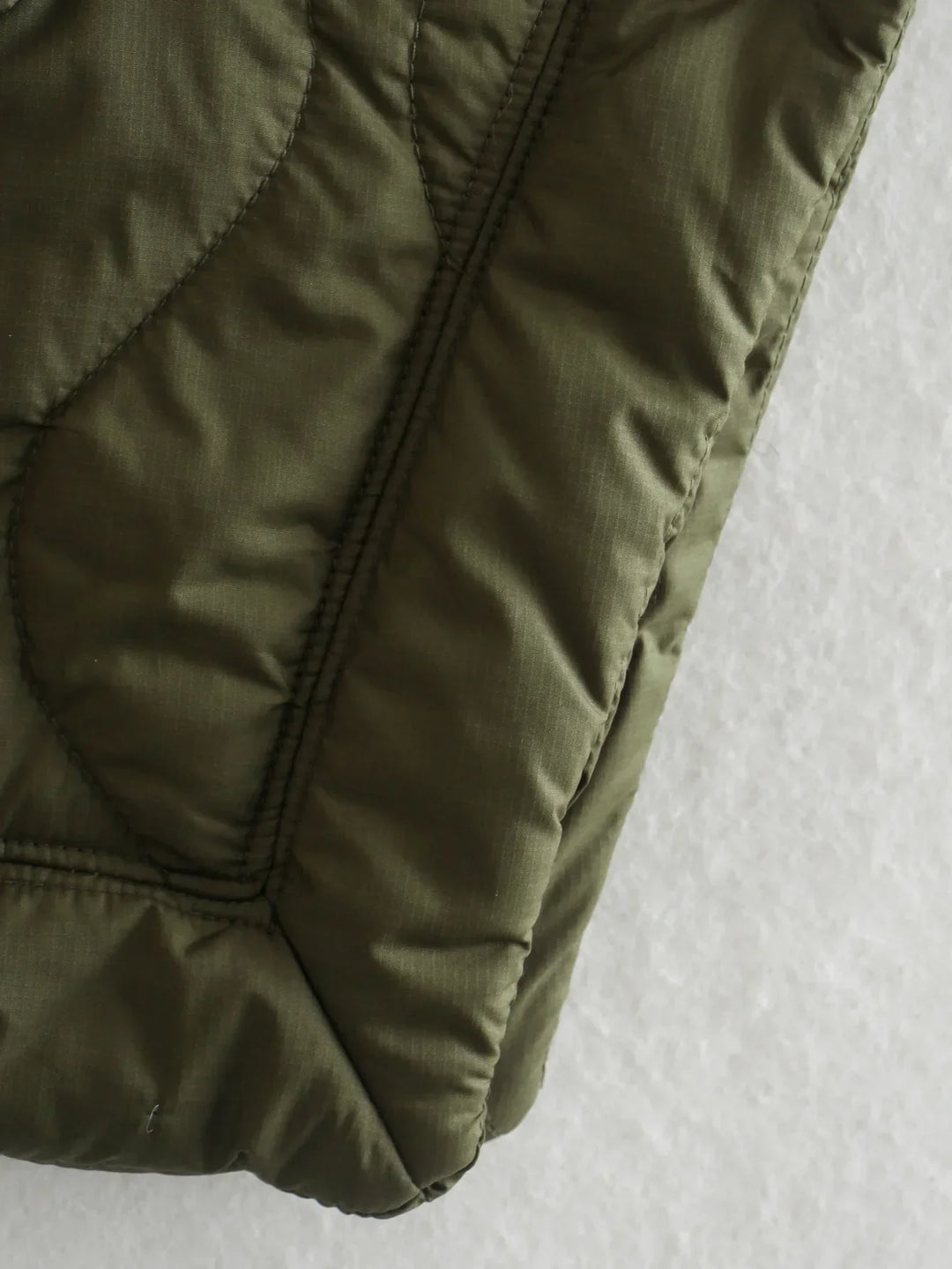 Damen Steppmantel Im Oversize Design Mit Stehkragen