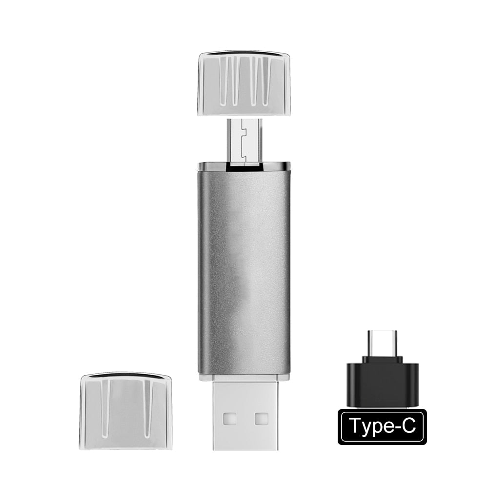 Vielseitiger USB-Stick mit USB-C & USB-A für Smartphone, Laptop & Tablet