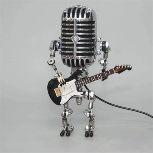 Retro Mikrofon Roboterlampe - Kreative Vintage Beleuchtung