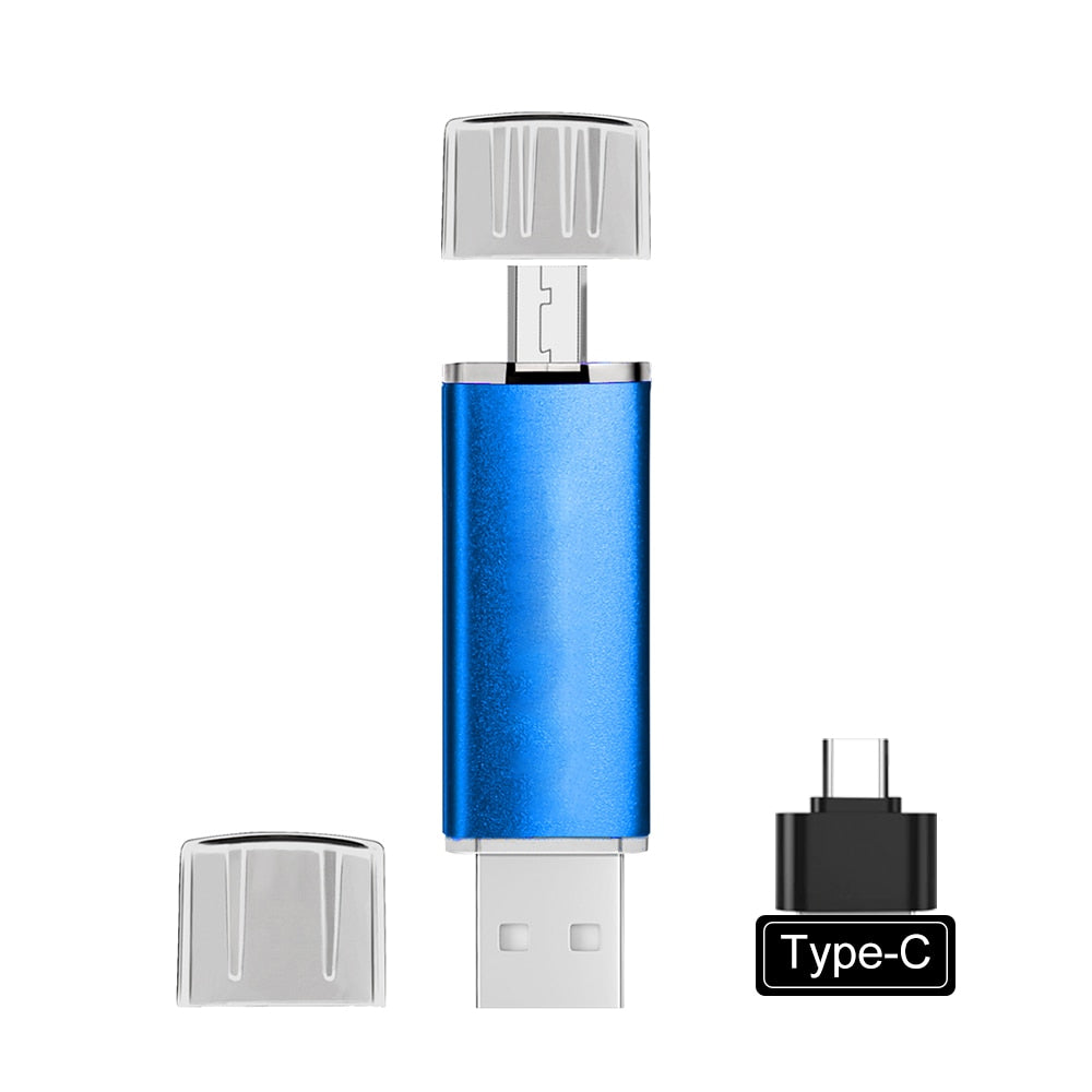 Vielseitiger USB-Stick mit USB-C & USB-A für Smartphone, Laptop & Tablet