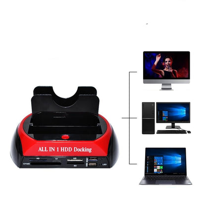 USB Festplatten-Dockingstation mit Kartenleser & Plug-and-Play Funktion