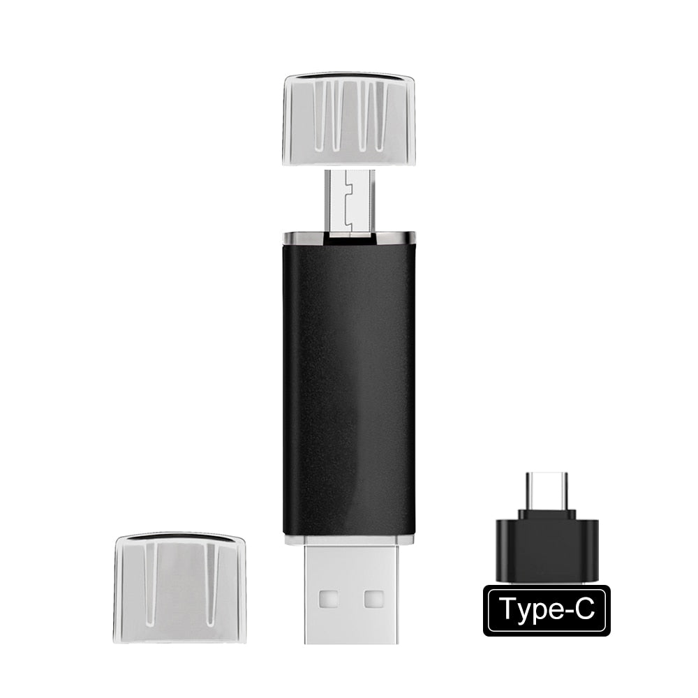 Vielseitiger USB-Stick mit USB-C & USB-A für Smartphone, Laptop & Tablet