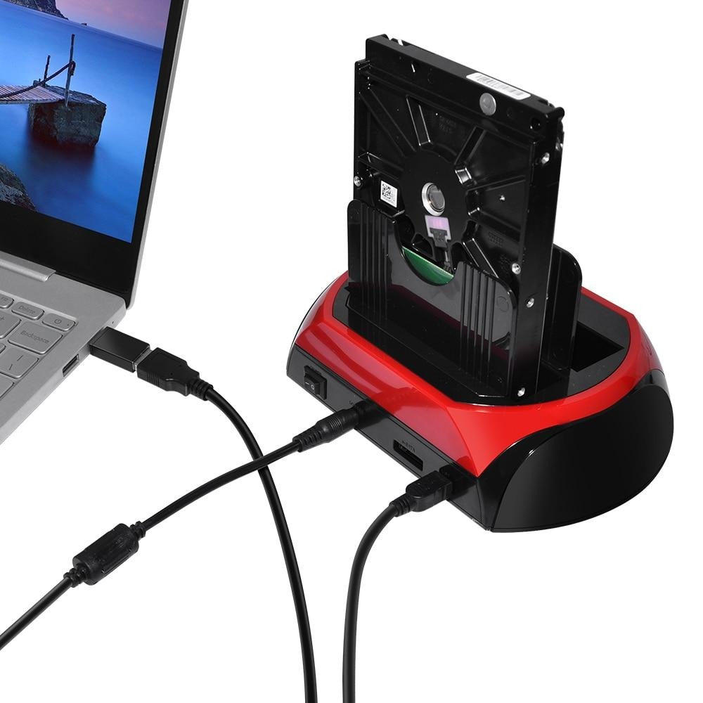 USB Festplatten-Dockingstation mit Kartenleser & Plug-and-Play Funktion