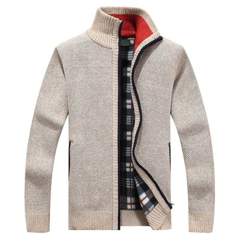 Herren Strickweste Mit Weichem Innenfutter