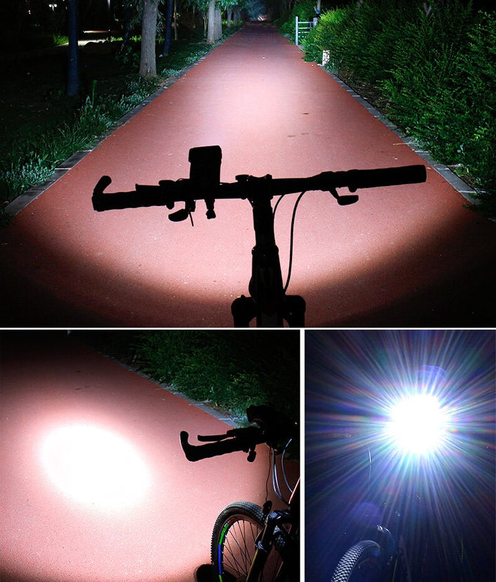 Multifunktionale Handyhalterung mit Powerbank & Licht für Fahrräder