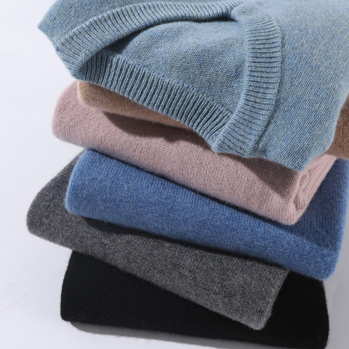 Herren Kaschmirpullover Mit Klassischem Schnitt