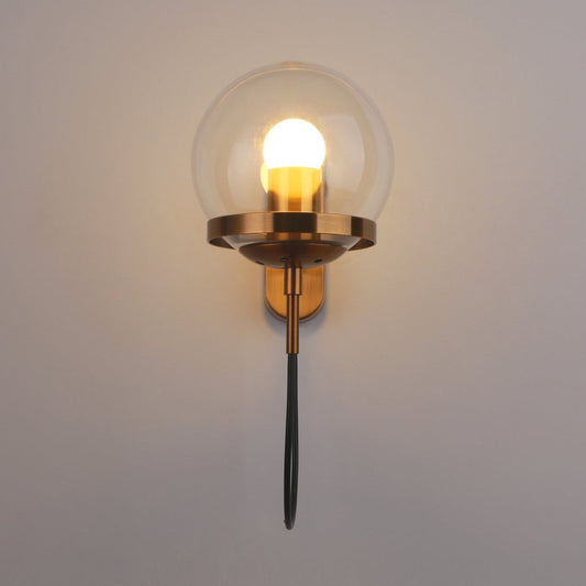 Glaskugel-Wandleuchte im postmodernen Stil