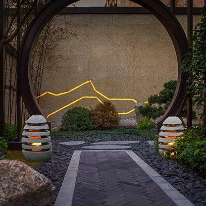 Außenleuchte aus Steinoptik – Natürliche Wegbeleuchtung für Garten & Terrasse