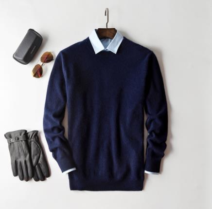 Herren Kaschmirpullover Mit Klassischem Schnitt