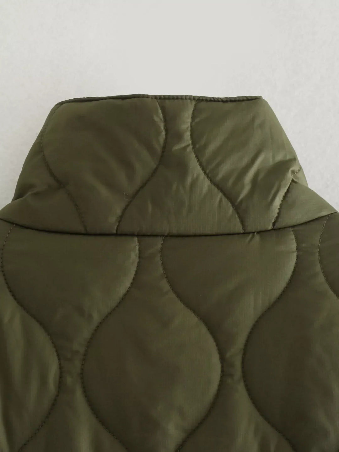 Damen Steppmantel Im Oversize Design Mit Stehkragen