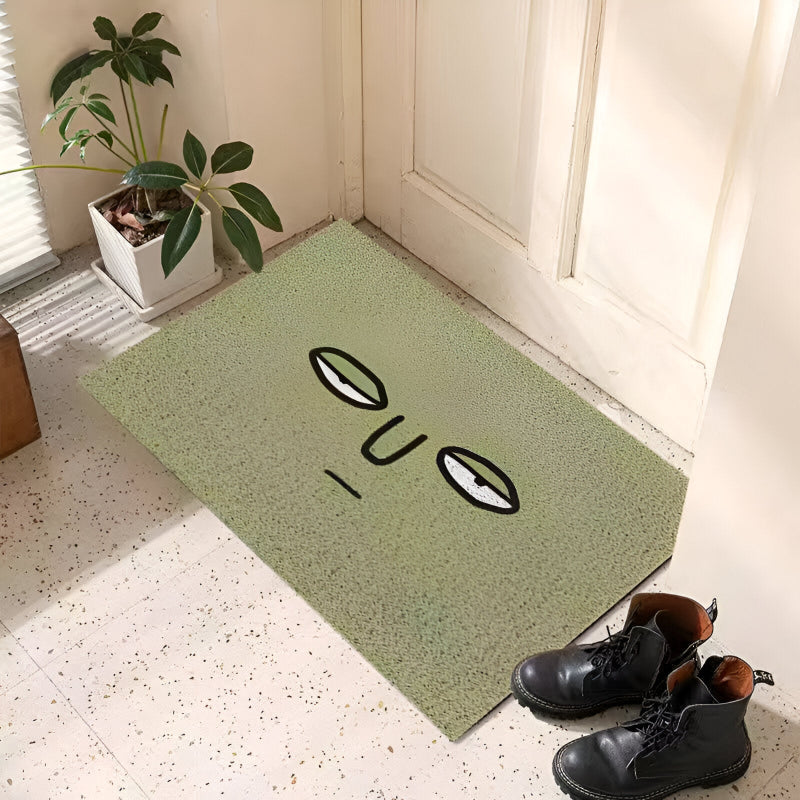 Niedliche Smiley Fußmatte – Rutschfest & Wasserabsorbierend für den Eingangsbereich