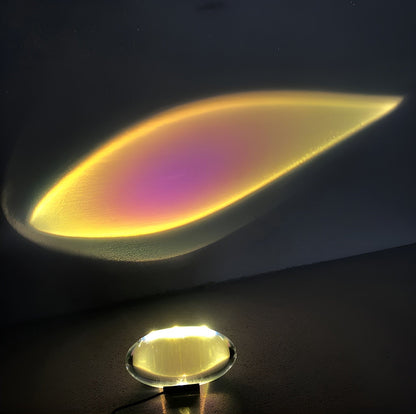LED Projektionslampe mit Prisma-Effekt – magisch & dekorativ