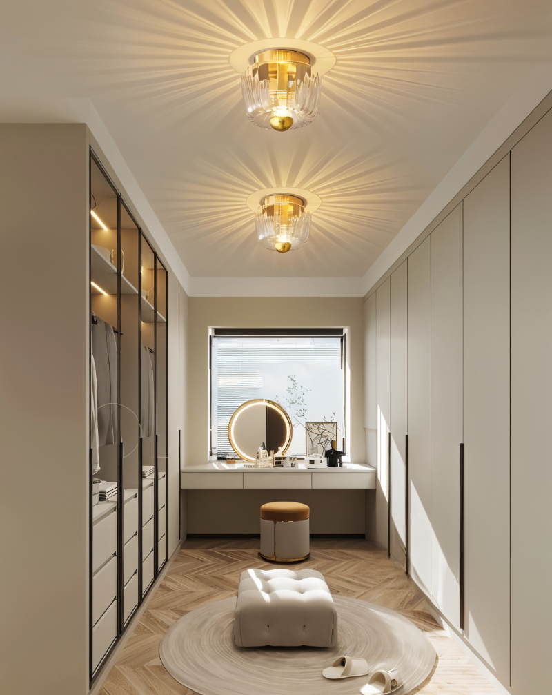 Gerippte Glas Moderne Wandleuchte - Stilvolles Lichtspiel