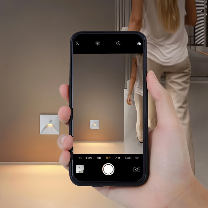 Moderne LED-Wandleuchte mit Bewegungssensor