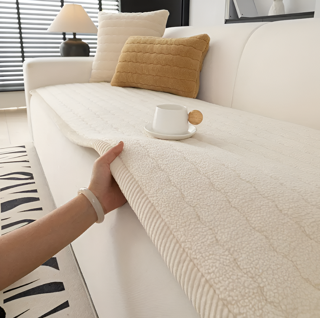 Sofabezug mit rutschfestem Sitz