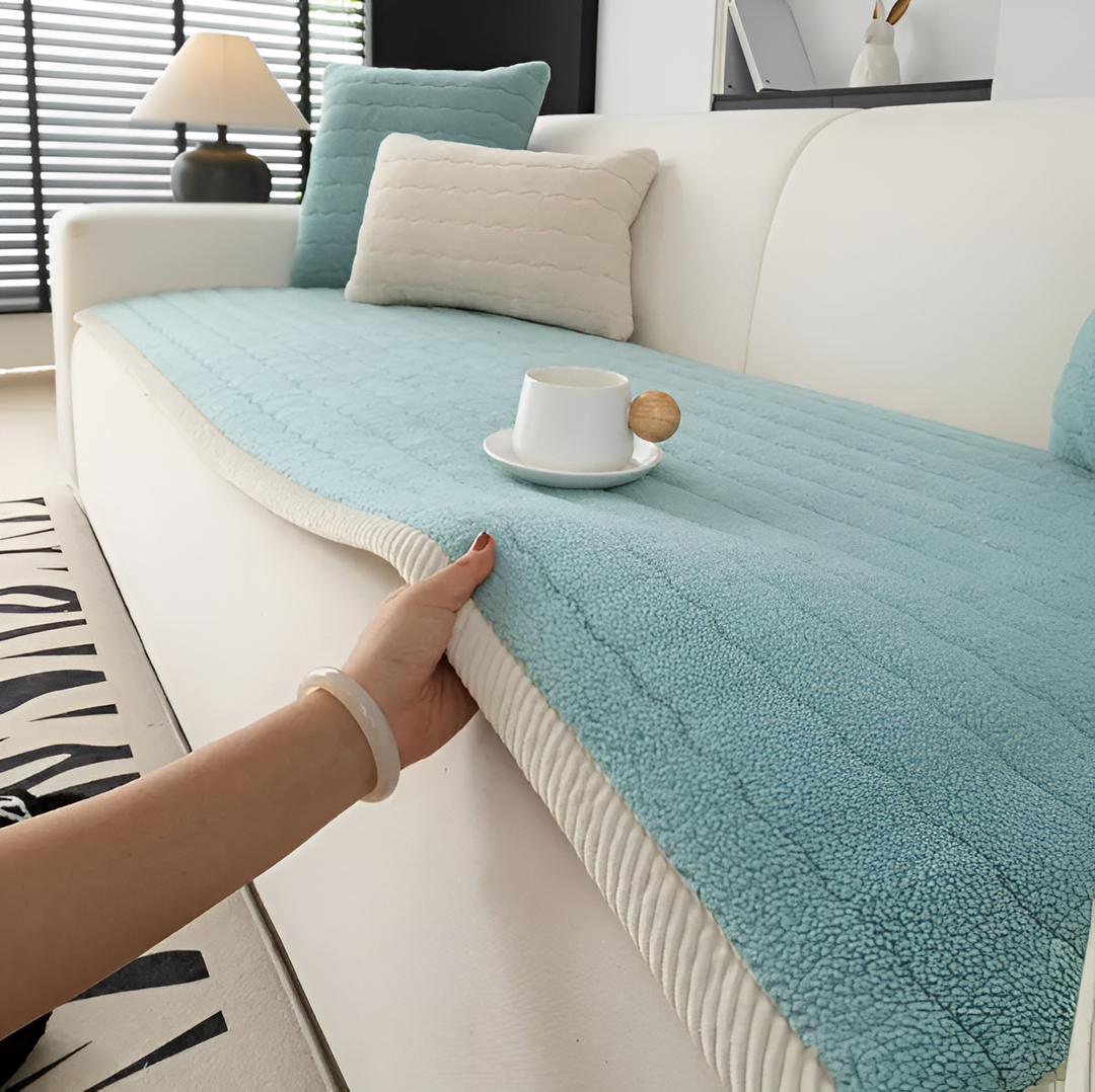 Sofabezug mit rutschfestem Sitz