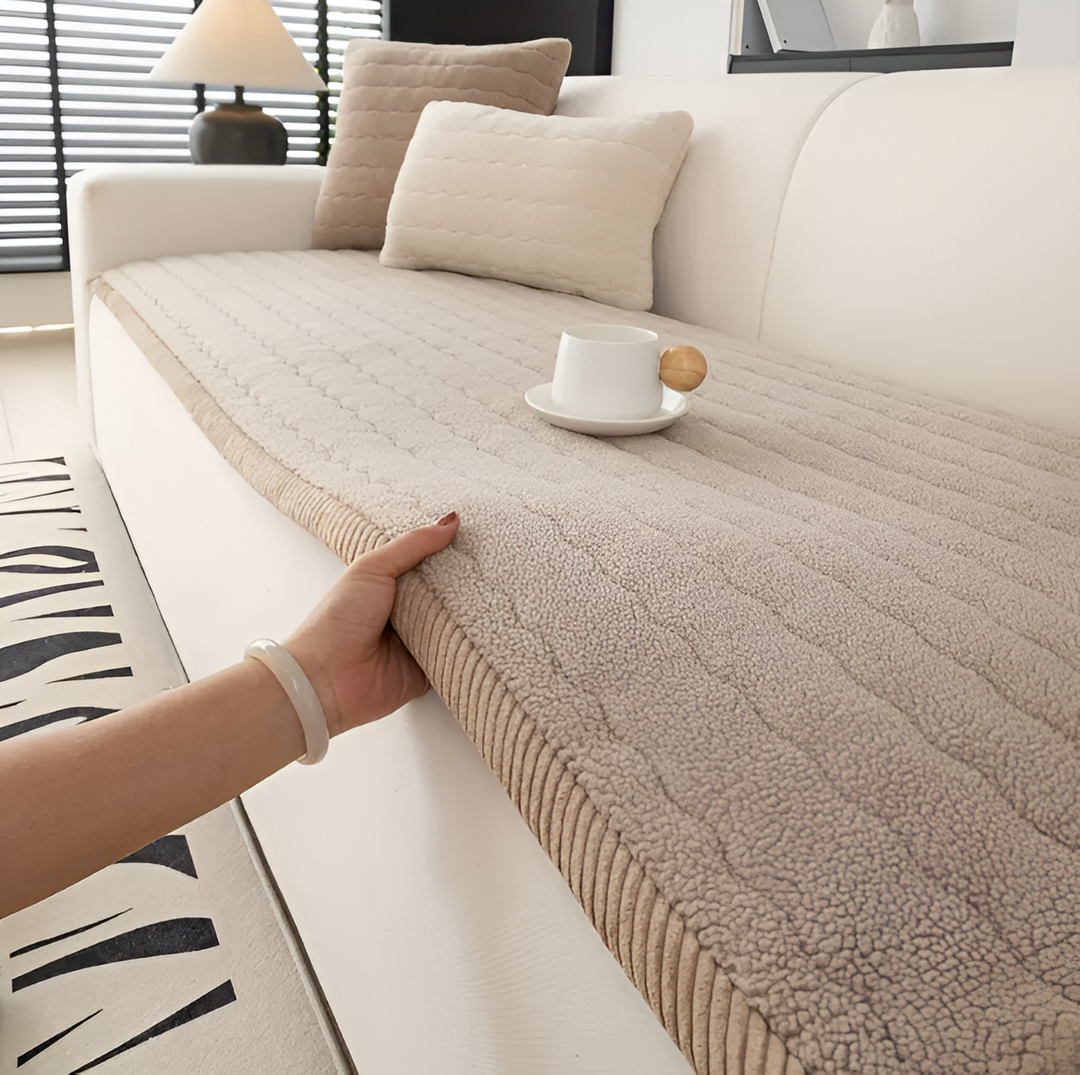 Sofabezug mit rutschfestem Sitz