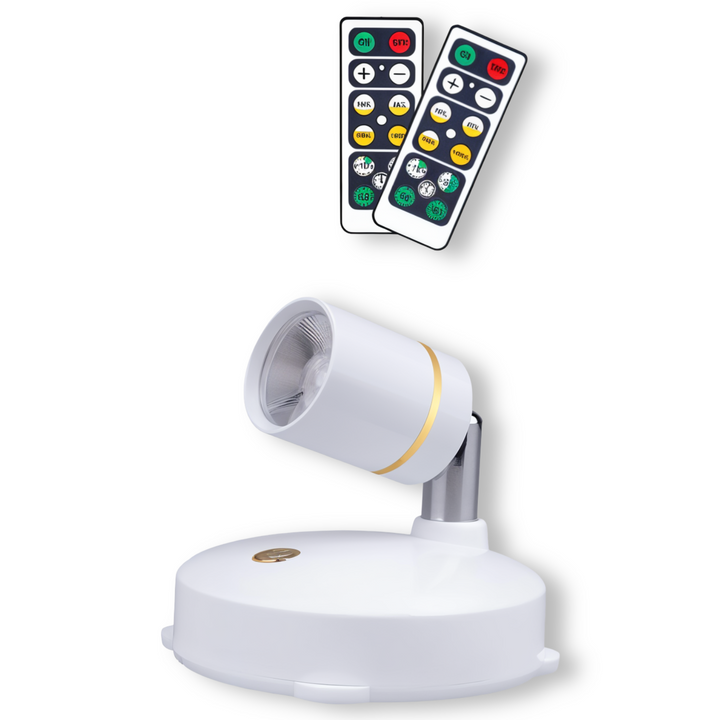 Kabelloser LED-Strahler mit Fernbedienung und Dimmfunktion