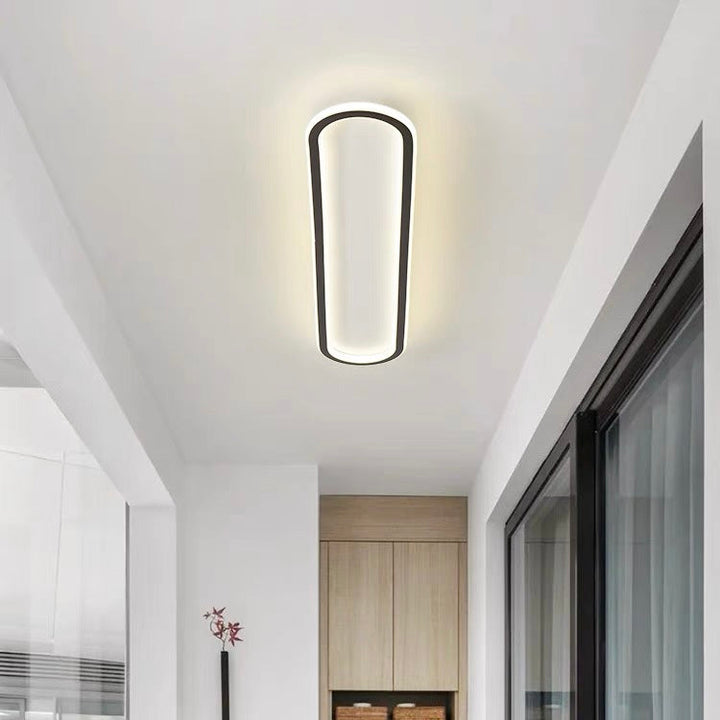 LED-Deckenleuchte oval dimmbar mit Farbwechsel – flach & modern
