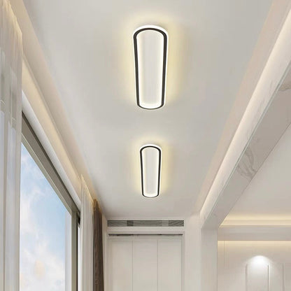 LED-Deckenleuchte oval dimmbar mit Farbwechsel – flach & modern